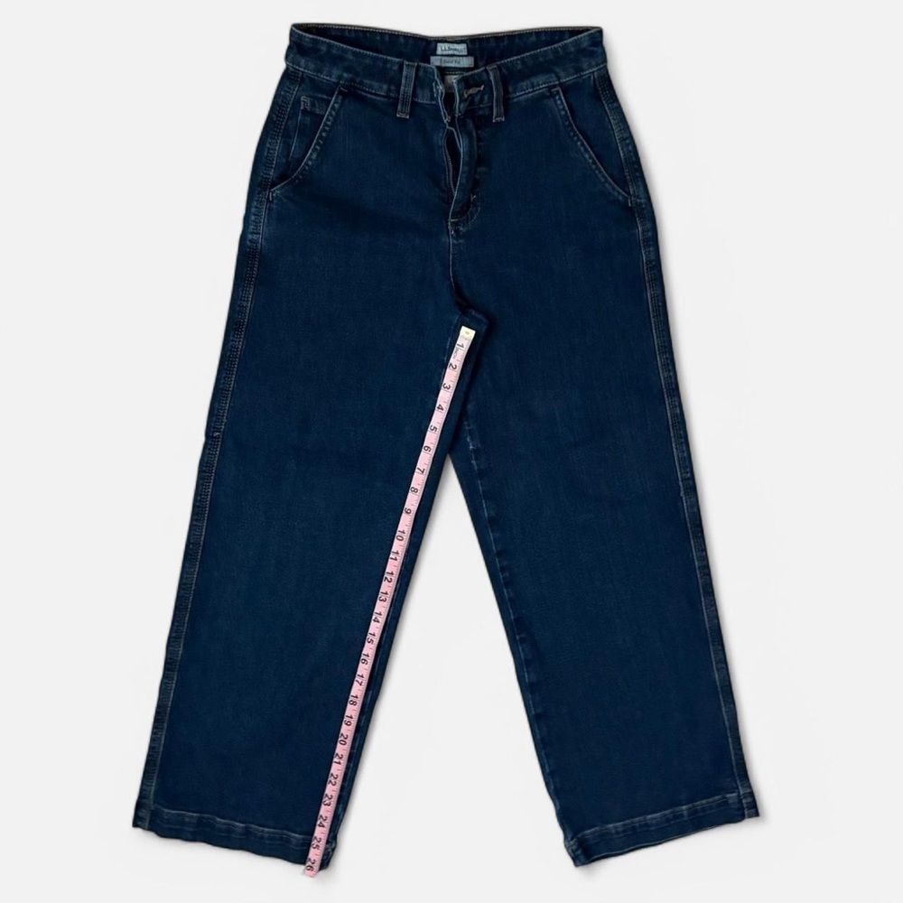 L.L. Bean Blue Wide-Leg Jeans
